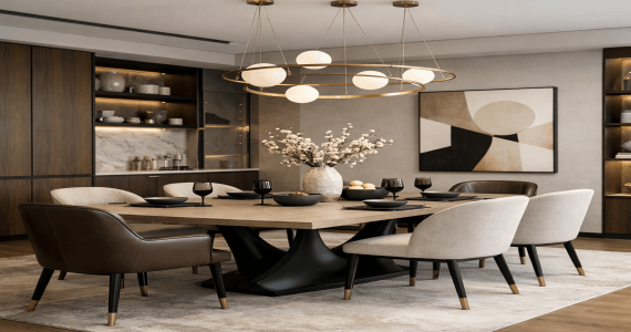 Modern Dining Room Interior Design Ideas in Bangladesh | Homely Interior Ltd